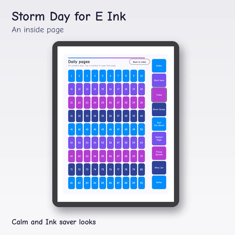 Storm Day and Weekly Reset for E Ink, preview image 2
