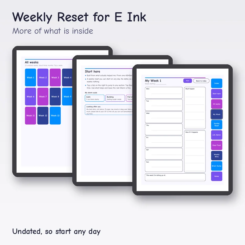 Weekly Reset for E Ink, preview image 3