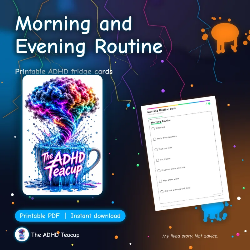 Morning and Evening Routine Cards, routine cards cover
