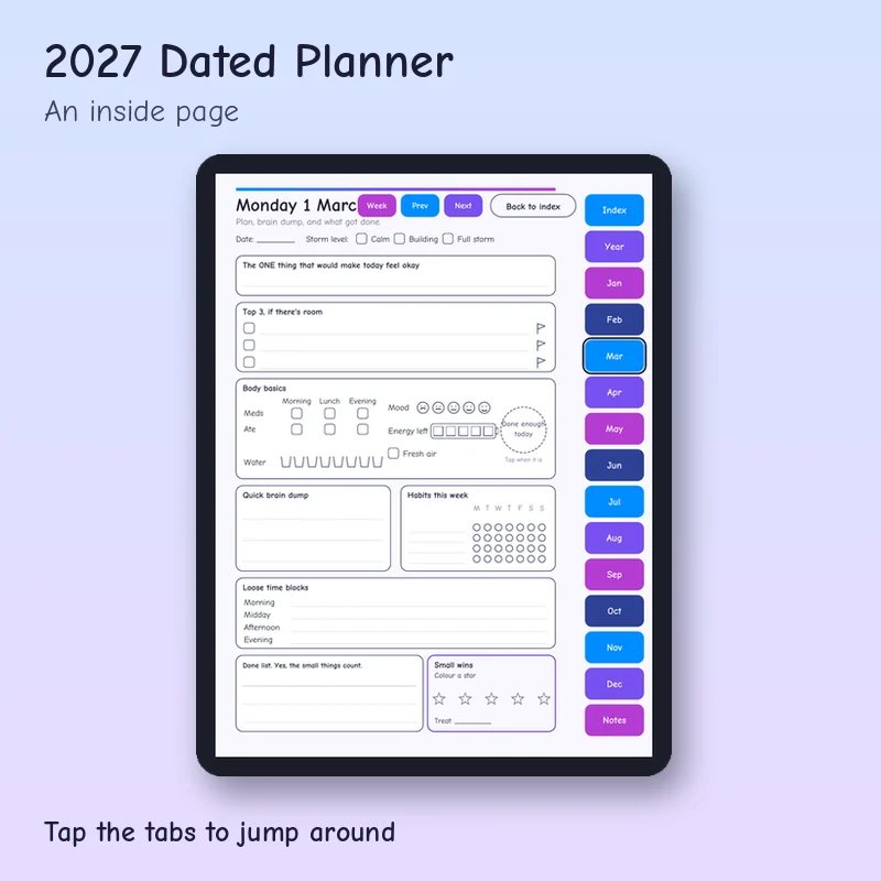 2027 Dated Planner, preview image 2
