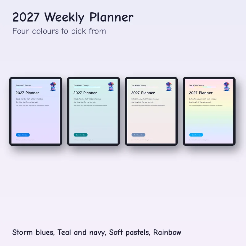 2027 Weekly Planner, preview image 4