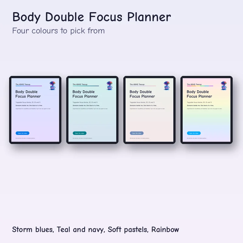 Body Double Focus Planner, preview image 4